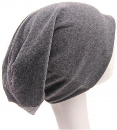 Skullies & Beanies Unisex Fashion Outdoor Sport Beanies Baggy Hippop Cotton Hat Skull Caps - K Orange - CN18659L89C $9.85