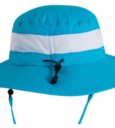 Bucket Hats Adult Unisex Playa Wide Brim Bucket Sun Hats - UPF 50+ Sun Protection - Aqua - CD11ZUGNLK7 $24.10