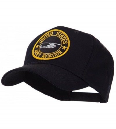 Baseball Caps Army Circular Shape Embroidered Military Patch Cap - Black - CR11FETELRR $15.05