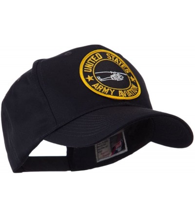 Baseball Caps Army Circular Shape Embroidered Military Patch Cap - Black - CR11FETELRR $15.05