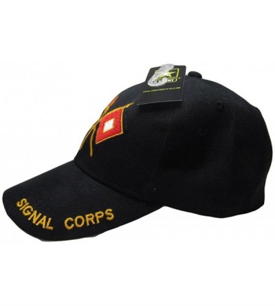 Baseball Caps U.S. Army Signal Corps Ball Cap Hat Embroidered 3D (Licensed) - C8187EOLK6T $9.67