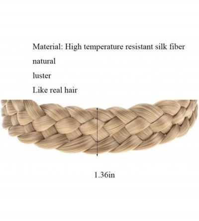 Headbands Braided Headband Hair Chunky Braided Headband Wide Plaited Braids Elastic Stretch Braid Hairband - A - C2192W8QO40 ...