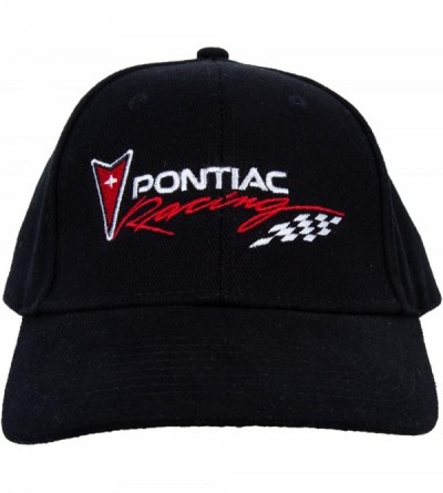 Baseball Caps Pontiac Racing Hat Embroidered Cap - Black - C6111OPWLYP $51.26