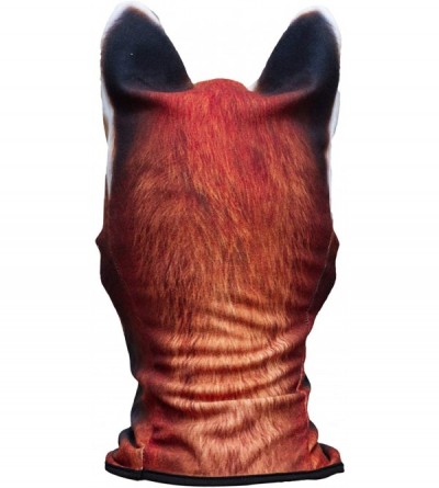 Balaclavas 3D Animal Neck Gaiter Warmer Windproof Full Face Mask Scarf for Ski Halloween Costume - Red Panda Funny Mdd-30 - C...