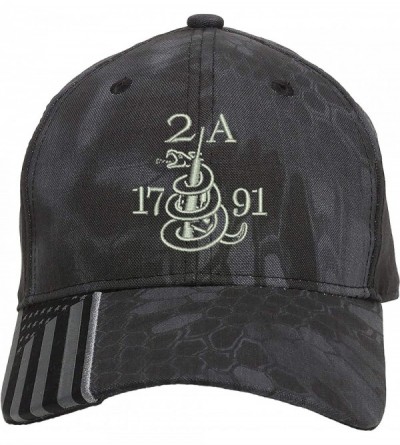 Baseball Caps Gun Snake 2A 1791 AR15 Guns Right Freedom Embroidered One Size Fits All Structured Hats - Kryptek Black/Silver ...
