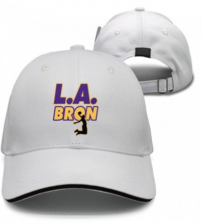 Skullies & Beanies labron-Gold-Crown Mens Womens Breathable Baseball Hats - Purple Yellow L.a.bron_violent-2 - CN18GL3UEOG $2...