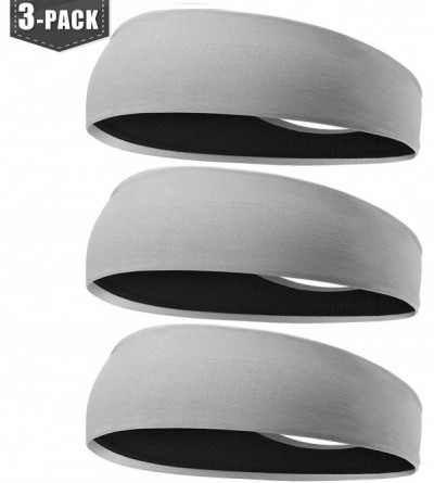 Headbands Headbands Sweatbands Performance Hairbands - 04.gray+gray+gray - CU18EXZTYKK $10.63