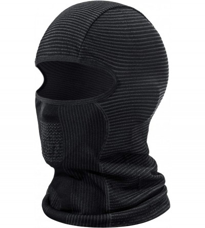 Balaclavas Winter Balaclava Mask Face Cover Thermal Fleece Helmet Liner Unisex - Windproof Balaclava(yzb10) - Black & Grey - ...