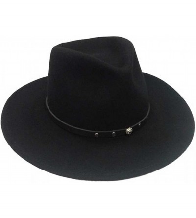 Cowboy Hats 100% Crushable Wool Black Cowboy Hat with Stud Detail. BC2012 - C311HD5PIUT $54.58