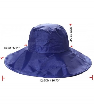 Rain Hats Fishing Rain Hat for Men Women Wide Brim UV Protection Boonie Hat Outdoor Safari Cap - Brown - CA1843ZNGXH $14.51