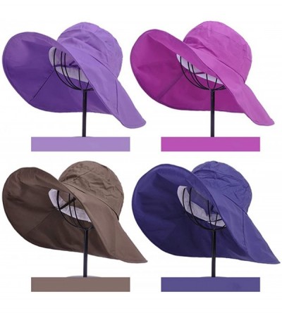 Rain Hats Fishing Rain Hat for Men Women Wide Brim UV Protection Boonie Hat Outdoor Safari Cap - Brown - CA1843ZNGXH $14.51