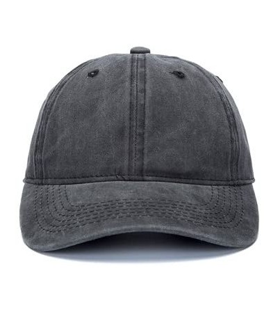 Baseball Caps Men Women Custom Text Embroidered Denim Hat Team Christmas Adjustable Snapback Baseball Caps - Dark Gray - CM18...