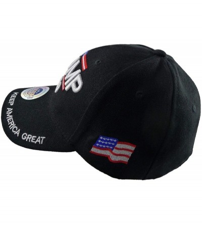 Baseball Caps Donald Trump 2020 Hat Keep America Great 3D Embroidery KAG MAGA Baseball Cap USA Flag - Black a - CL18WA6CL8X $...
