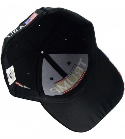 Baseball Caps Donald Trump 2020 Hat Keep America Great 3D Embroidery KAG MAGA Baseball Cap USA Flag - Black a - CL18WA6CL8X $...