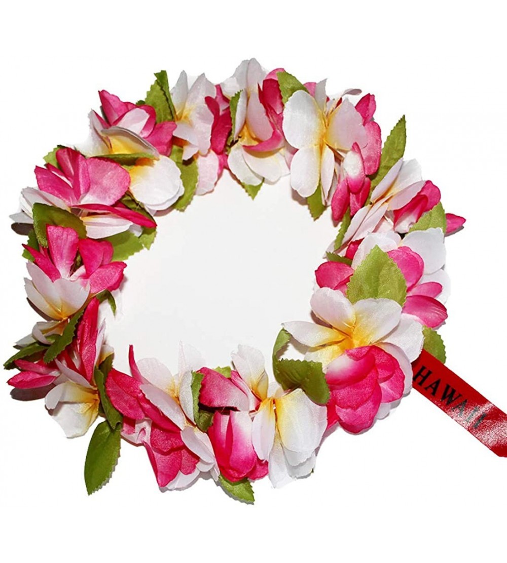 Headbands The Hawaii Elastic Headband-haku lei - Pink /White - CU186W5D7NL $7.82