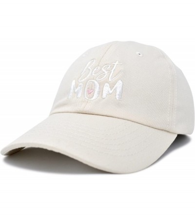 Baseball Caps Best Mom Baseball Cap Womens Dad Hats Adjustable Mothers Day Hat - Beige - CF18D6ROCKI $21.70