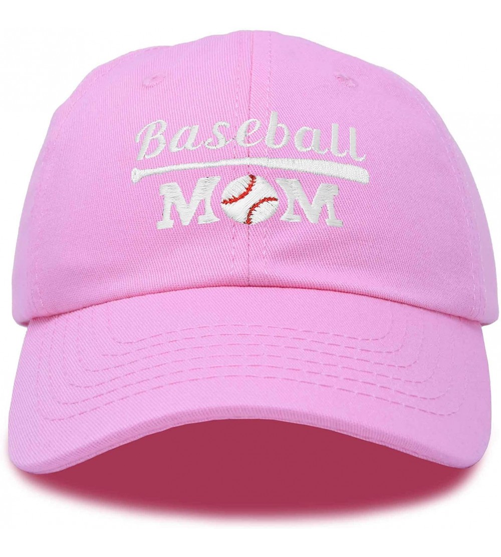 Baseball Caps Baseball Mom Women's Ball Cap Dad Hat for Women - Light Pink - C918K33CWTY $19.72