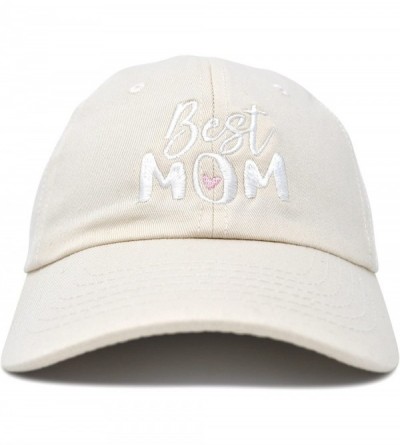 Baseball Caps Best Mom Baseball Cap Womens Dad Hats Adjustable Mothers Day Hat - Beige - CF18D6ROCKI $9.97