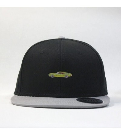 Baseball Caps Premium Plain Cotton Twill Adjustable Flat Bill Snapback Hats Baseball Caps - 70 Gray/Black - C912MSKBZ0F $12.16