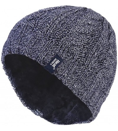 Skullies & Beanies Women's Thermal Fleece Cable Knit Winter Hat 3.4 Tog - One Size (Blue) - CA1225SGF7N $44.28