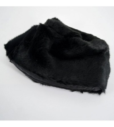Skullies & Beanies Women Men Warm Faux Fur Hat Fashion Cossack Hat Winter Outdoor Head Wrap - Black - CE18LGGK40D $16.71