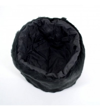 Skullies & Beanies Women Men Warm Faux Fur Hat Fashion Cossack Hat Winter Outdoor Head Wrap - Black - CE18LGGK40D $16.71