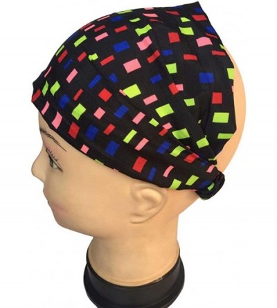 Headbands Yoga Headbands for Women Boho Headband Printed Wide Elastic Band Head Wrap Hair Bands Headwear Accessories - CS18UZ...