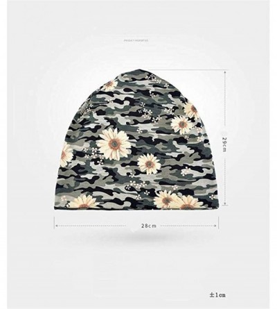 Skullies & Beanies Chemo Cancer Sleep Scarf Hat Cap Cotton Beanie Lace Flower Printed Hair Cover Wrap Turban Headwear - CL196...