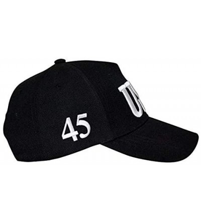 Baseball Caps Cotton Baseball Cap Make America Great Again Trump Hat Adjustable - Usa Black - C418L3ZCNGM $6.92