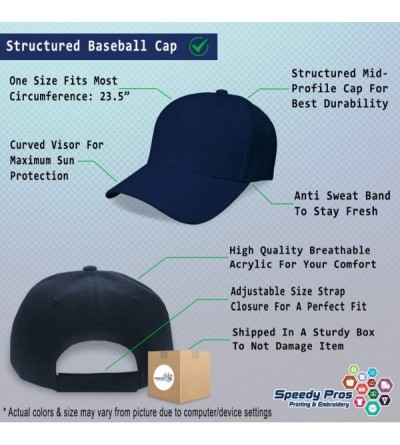 Baseball Caps Custom Baseball Cap Medical Corps Logo Embroidery Dad Hats for Men & Women - Navy - CR18SE2U4U6 $23.84