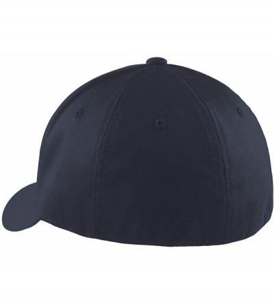 Baseball Caps Men's Athletic Baseball Flex-Fitted Cap. Flexfit Baseball Hat. - Dark Navy - C718RWG0O4Z $16.57