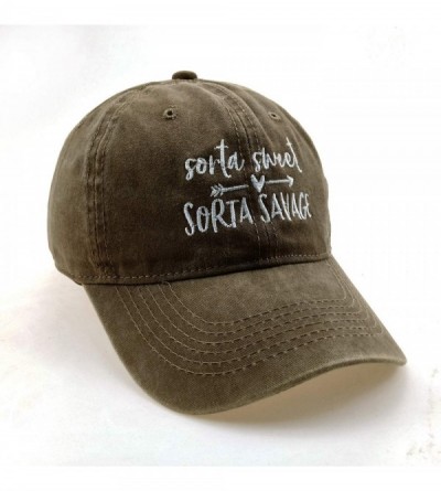 Baseball Caps Embroidered Baseball Cap Denim Hat for Men Women Adjustable Unisex Style Headwear - B-natural - CK18ACC8QI4 $16.26