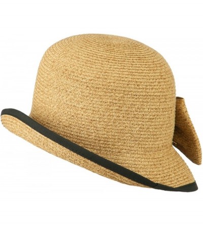 Bucket Hats Women's UPF 50+ Slanted Brim Cloche - Toast - C211VSYES11 $51.71