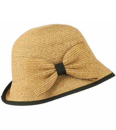 Bucket Hats Women's UPF 50+ Slanted Brim Cloche - Toast - C211VSYES11 $51.71