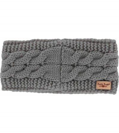 Cold Weather Headbands Women's Plush-Lined Head Warmers- Gray- One Size - CO18HYWRHLX $9.33