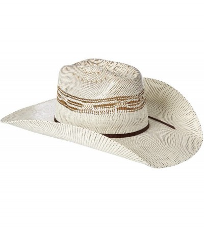 Cowboy Hats Men's 2-Tone Brown Bangora Maverick Cowboy Hat - Natural/Brown - CJ11HU93EYP $65.92