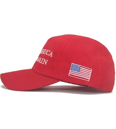 Baseball Caps America President Adjustable Baseball - Red - CW18QRAK0SN $11.75