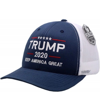 Baseball Caps Trump 2020 Keep America Great Snapback Navy/White - CV18K34CQY0 $27.86