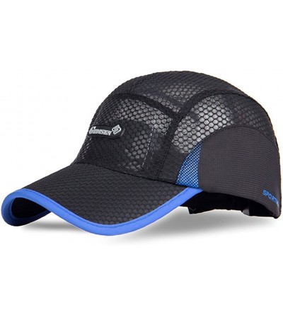 Sun Hats Ultra Cool Summer Breathing Mesh Weight-Light Baseball Cap - 25 Black - CR185QEZ4CR $13.14