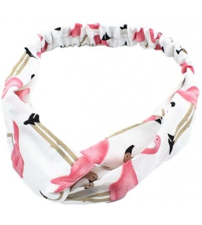 Headbands Headbands Flamingo Hairband Comfortable - White - CC18GZGN8DC $19.78