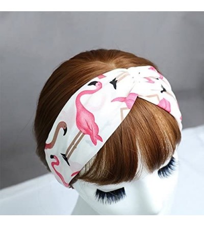 Headbands Headbands Flamingo Hairband Comfortable - White - CC18GZGN8DC $12.56