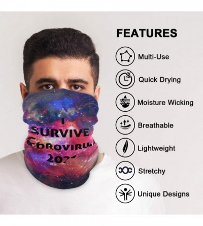 Balaclavas Bandana Face Mask Cover Balaclava Men Women - Galaxy Neck Gaiter Protective Face Covering Seamless Bandanas - CE19...
