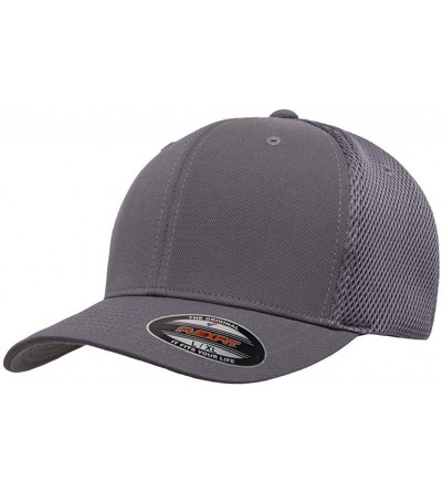 Baseball Caps Flexfit Ultrafibre & Airmesh 6533 with NoSweat Hat Liner - Dark Grey - CG18O8GWD99 $13.14