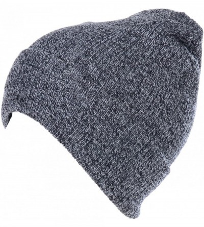 Skullies & Beanies Winter Unisex Everyday Beanie Soft Ribbed Knit Skull Hat- Various Styles - Lt.gray W/O Appliqué - CL186H0N...