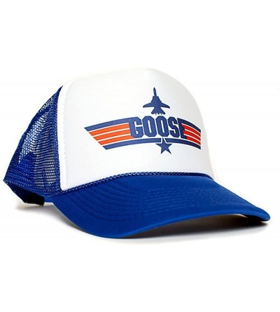 Baseball Caps Goose Unisex-Adult Trucker Cap Hat -One-Size Multi - Royal/White - CY128RIFL1V $9.16