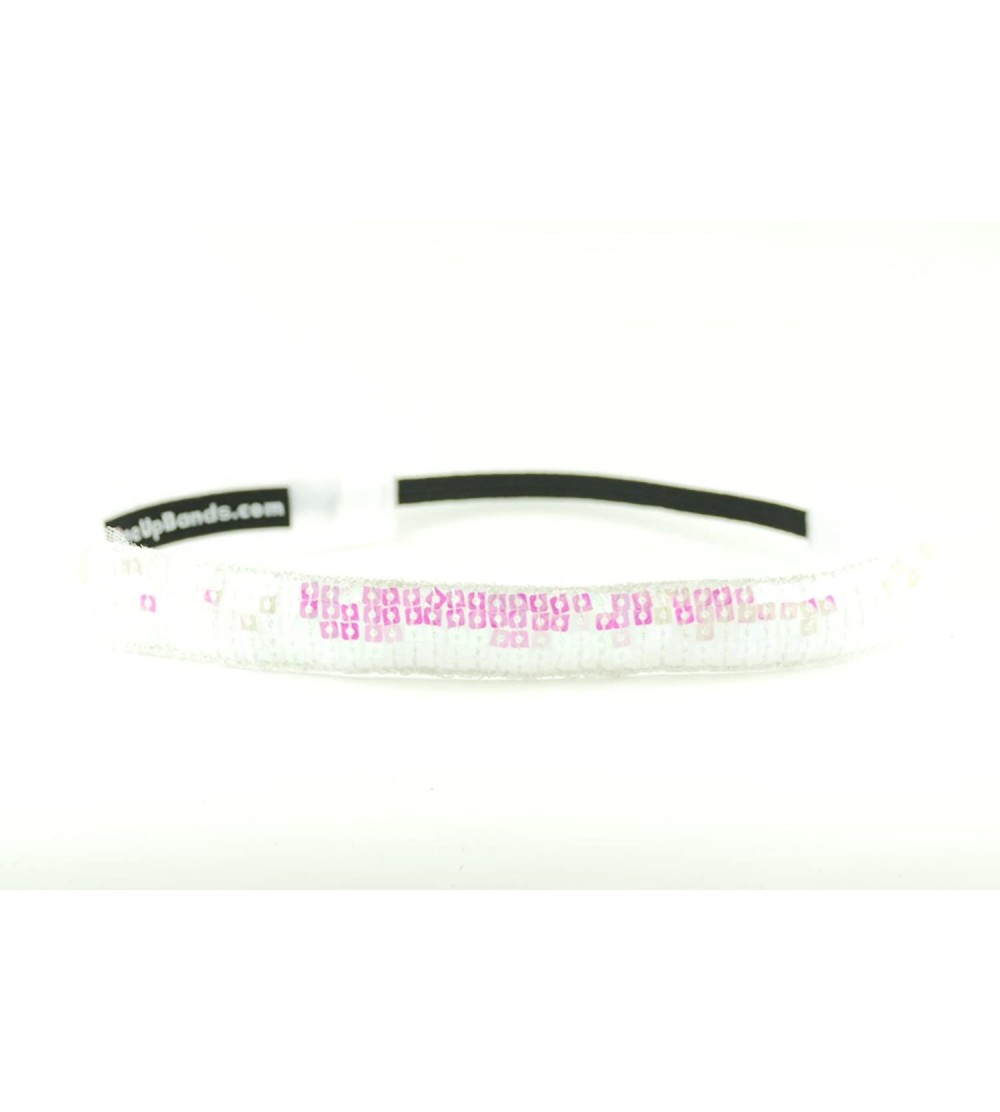 Headbands Women's Sequins Pearl One Size Fits Most - Pink/Maroon - C411K9XEDGH $11.11
