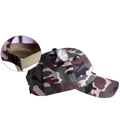 Baseball Caps Adjustable Baseball Cap Vintage Patch Washed Cotton Hat for Men Women MZM0050 - Curved Army Green Camo - CN17YX...