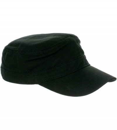 Baseball Caps Womens Fidel 100% Cotton Chino Cadet Hat - Black - CN11KFQUUH9 $12.34