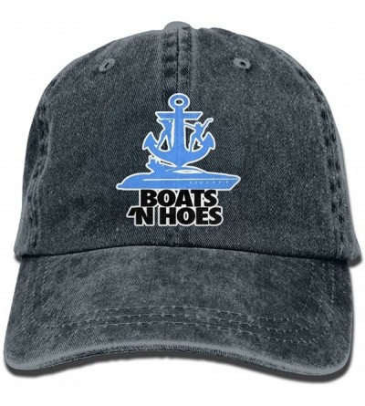 Skullies & Beanies Boats and Hoes Anchor Cool Unisex Washed Cap Adjustable Dad's Denim Stetson Hat - Navy - C718E6TCMZ4 $32.15