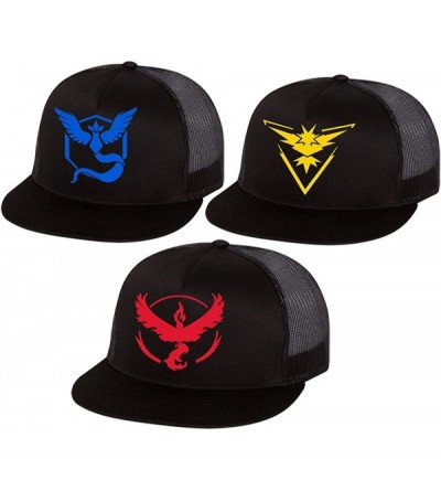 Baseball Caps Pokemon Team Instinct- Valor- Mystic Trucker Hat - Mystic Blue - CU12K31SOT1 $15.78